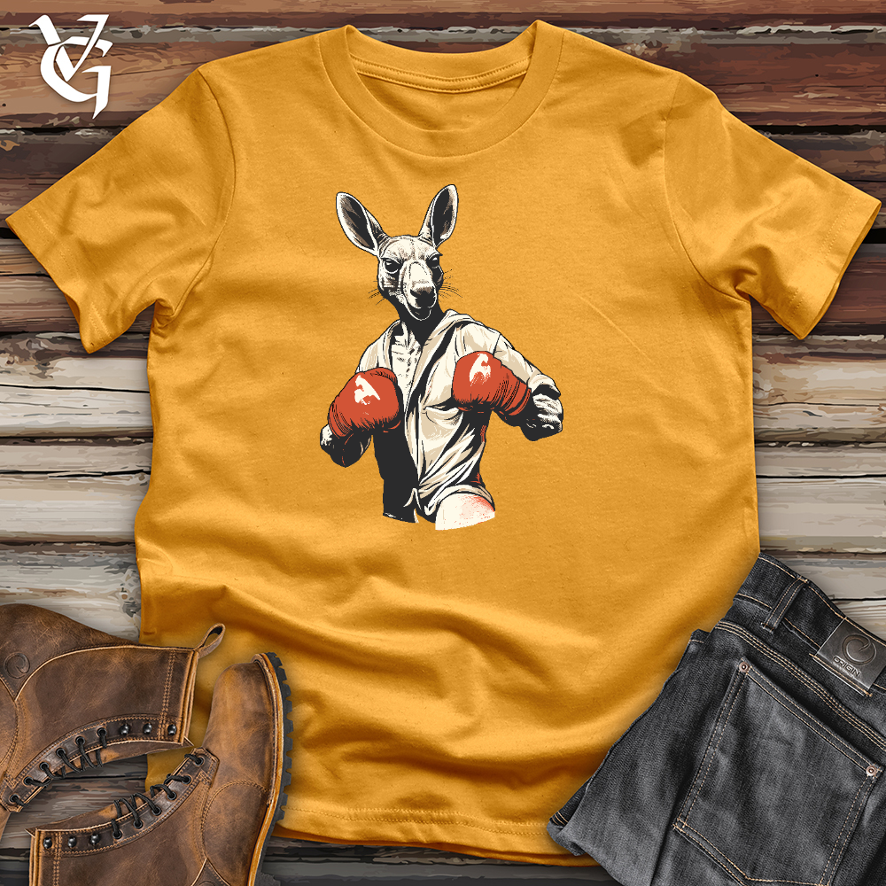 Viking Goods Kangaroo Knockout Cotton Tee Mustard / L