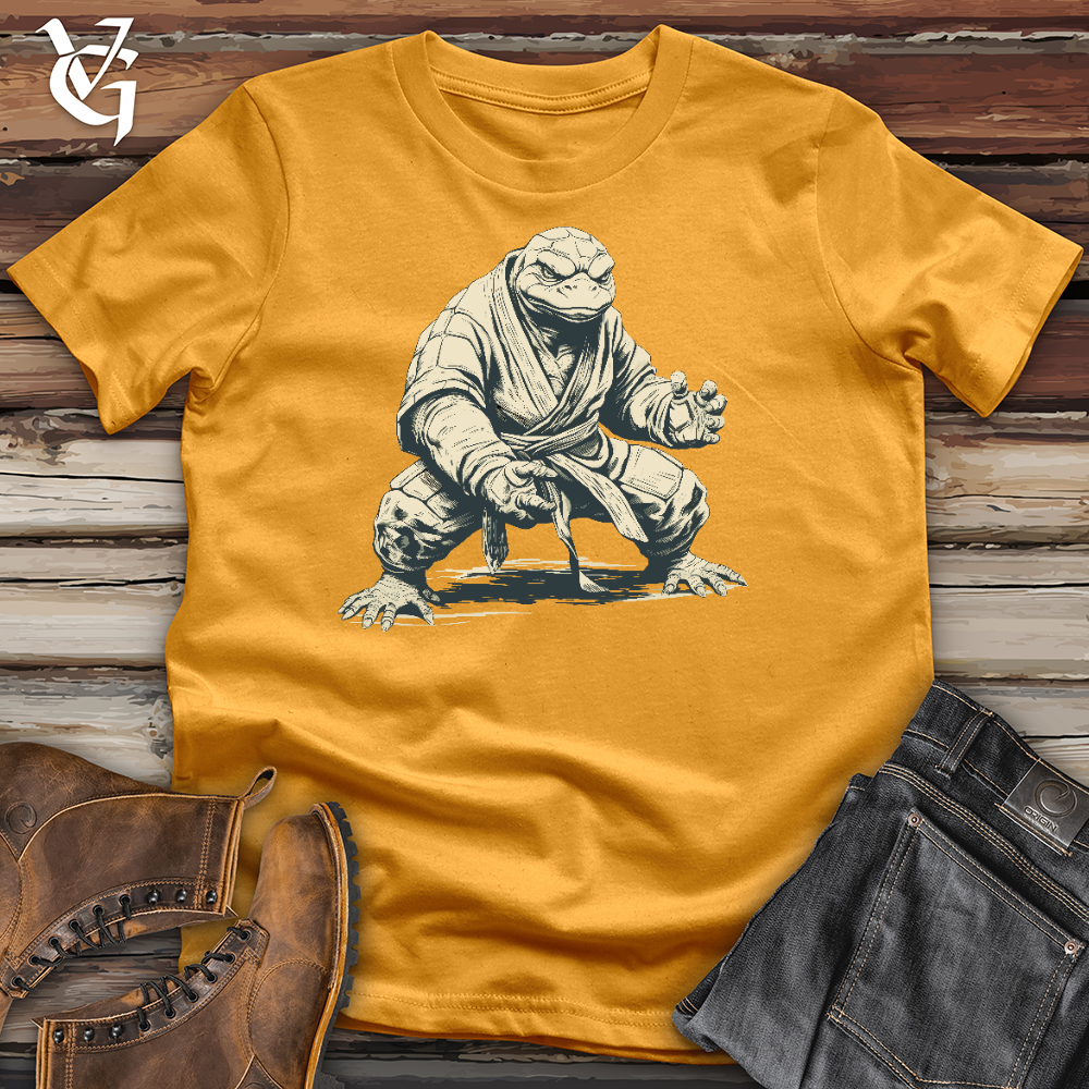 Viking Goods Karate Turtle Cotton Tee Mustard / L