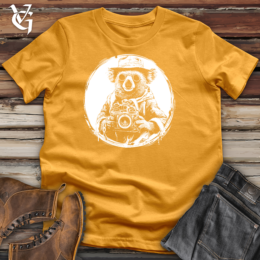 Viking Goods Koala With Camera Cotton Tee Mustard / L
