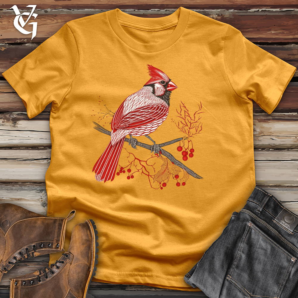 Viking Goods Lacy Cardinal Cotton Tee Mustard / L