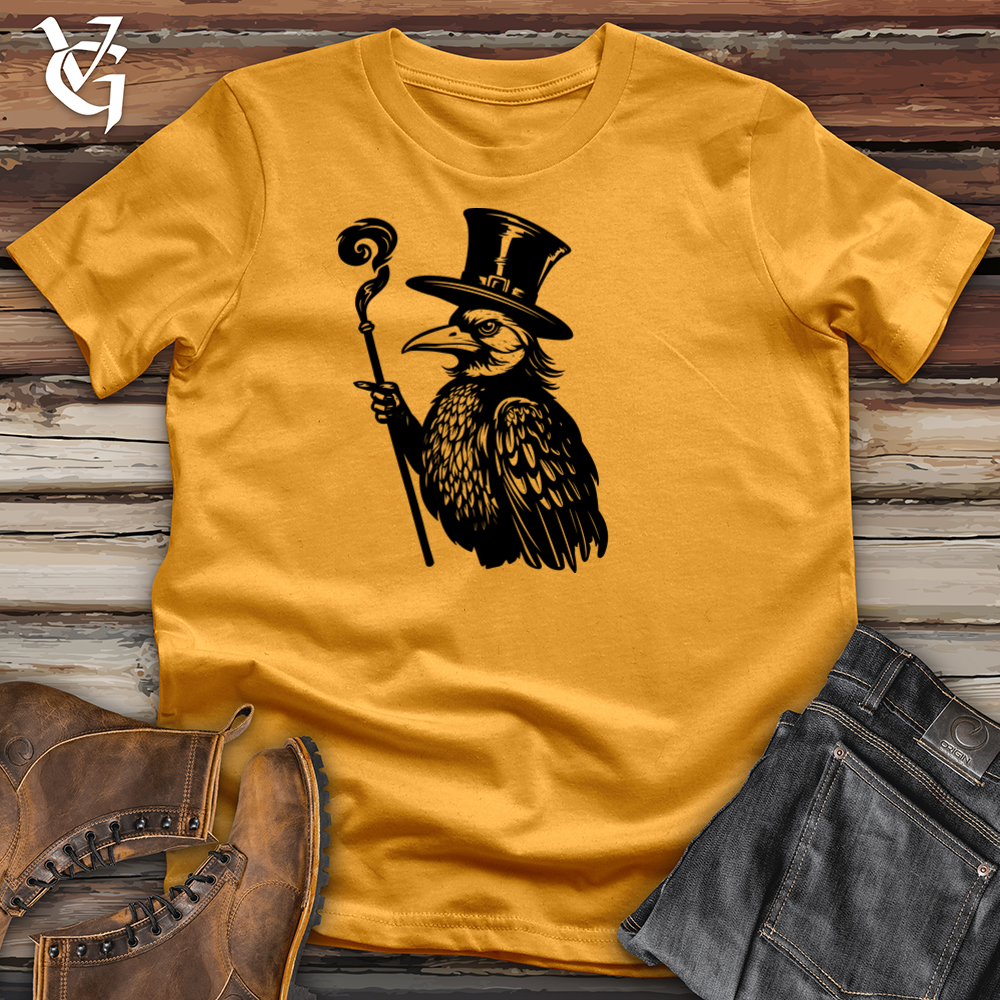 Viking Goods Mystical Raven Enchantment Cotton Tee Mustard / L