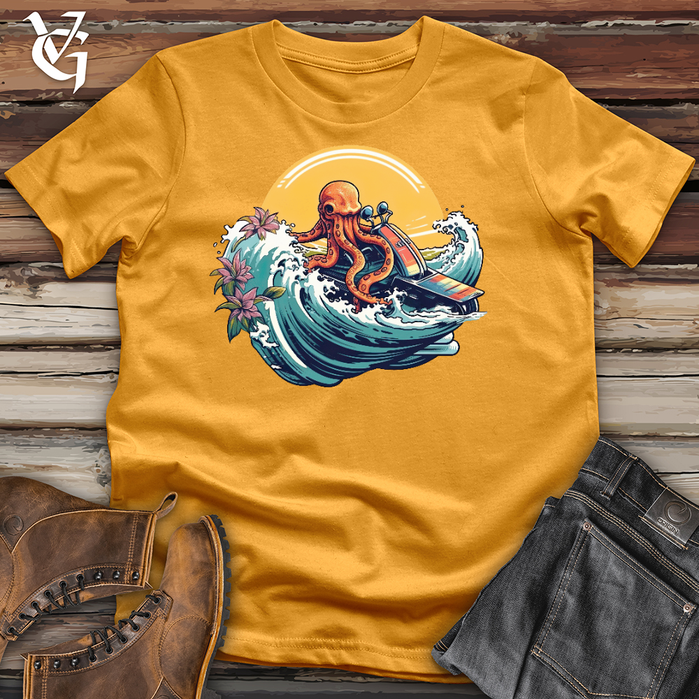 Viking Goods Octo Jet Ski Cotton Tee Mustard / L