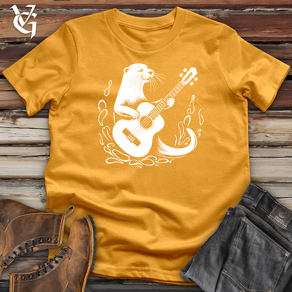 Viking Goods Otter Guitarist Cotton Tee Mustard / L