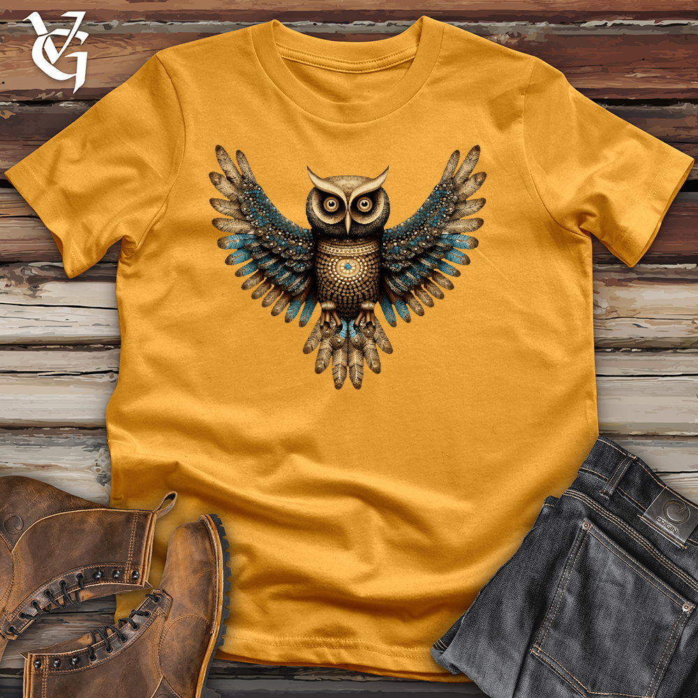 Viking Goods Owl Arise Cotton Tee Mustard / L