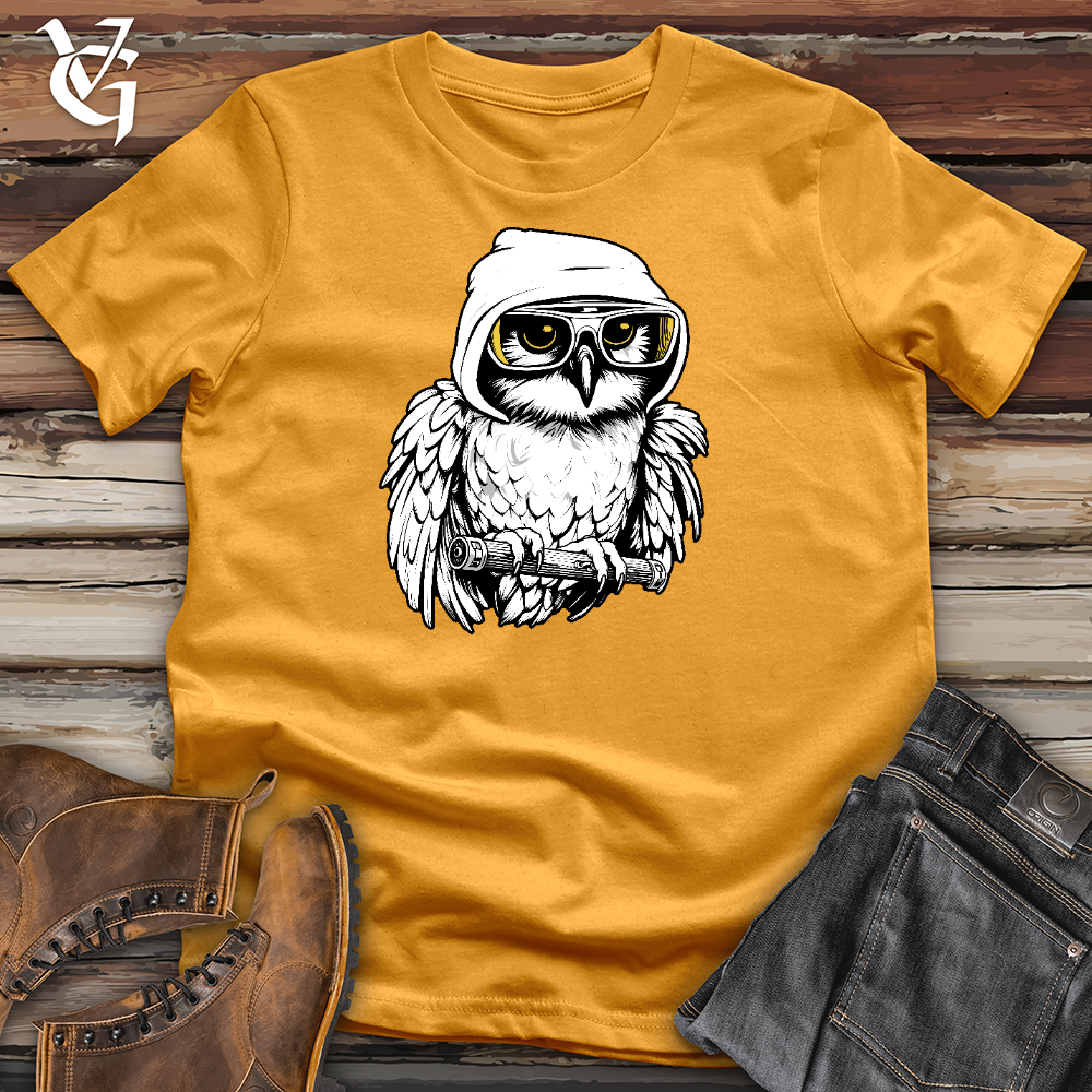 Viking Goods Owl Shredder Cotton Tee Mustard / L
