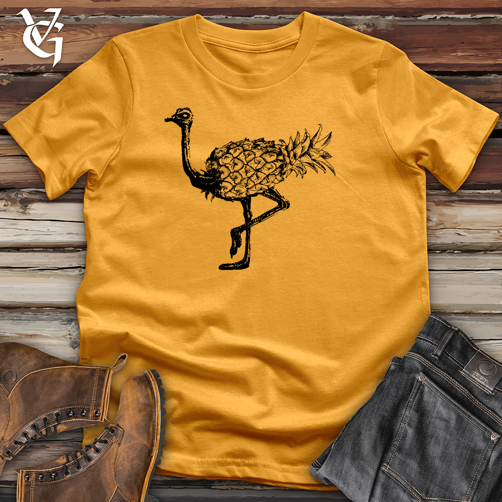 Viking Goods Pineapple Ostrich Cotton Tee Mustard / L