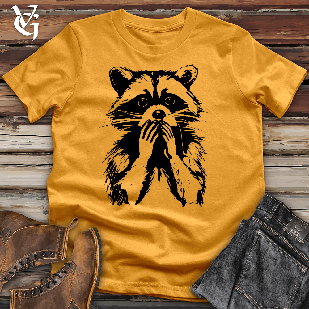 Viking Goods Raccoon Whoops Cotton Tee Mustard / L