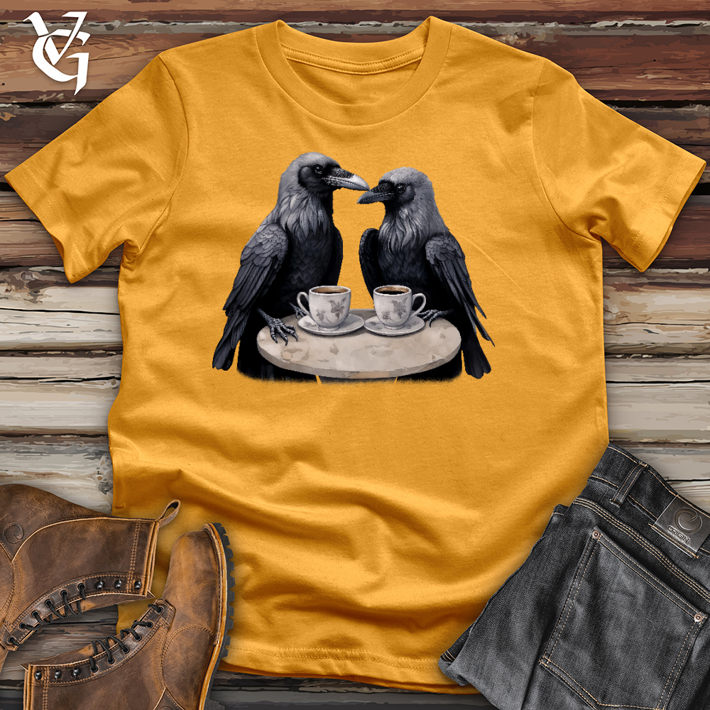 Viking Goods Raven Coffee Date Cotton Tee Mustard / L