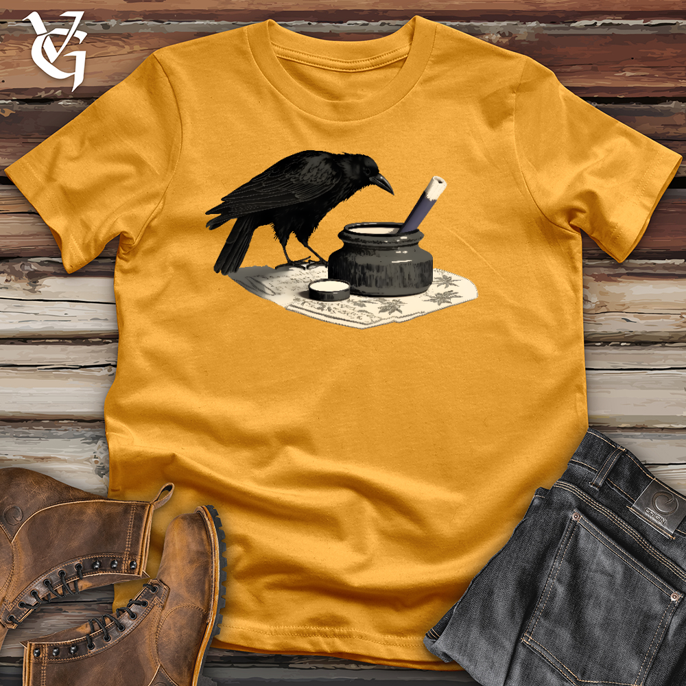 Viking Goods Raven Ink Cotton Tee Mustard / L