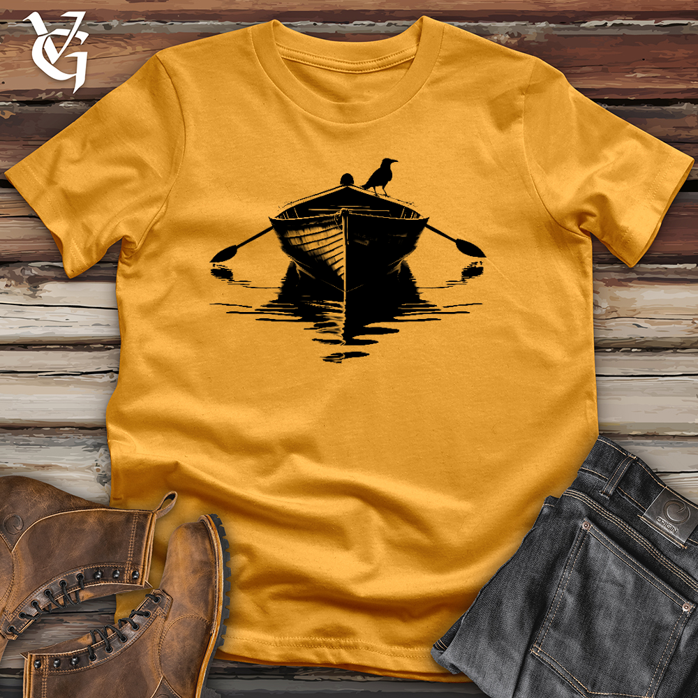 Viking Goods Raven Row Boat Cotton Tee Mustard / L