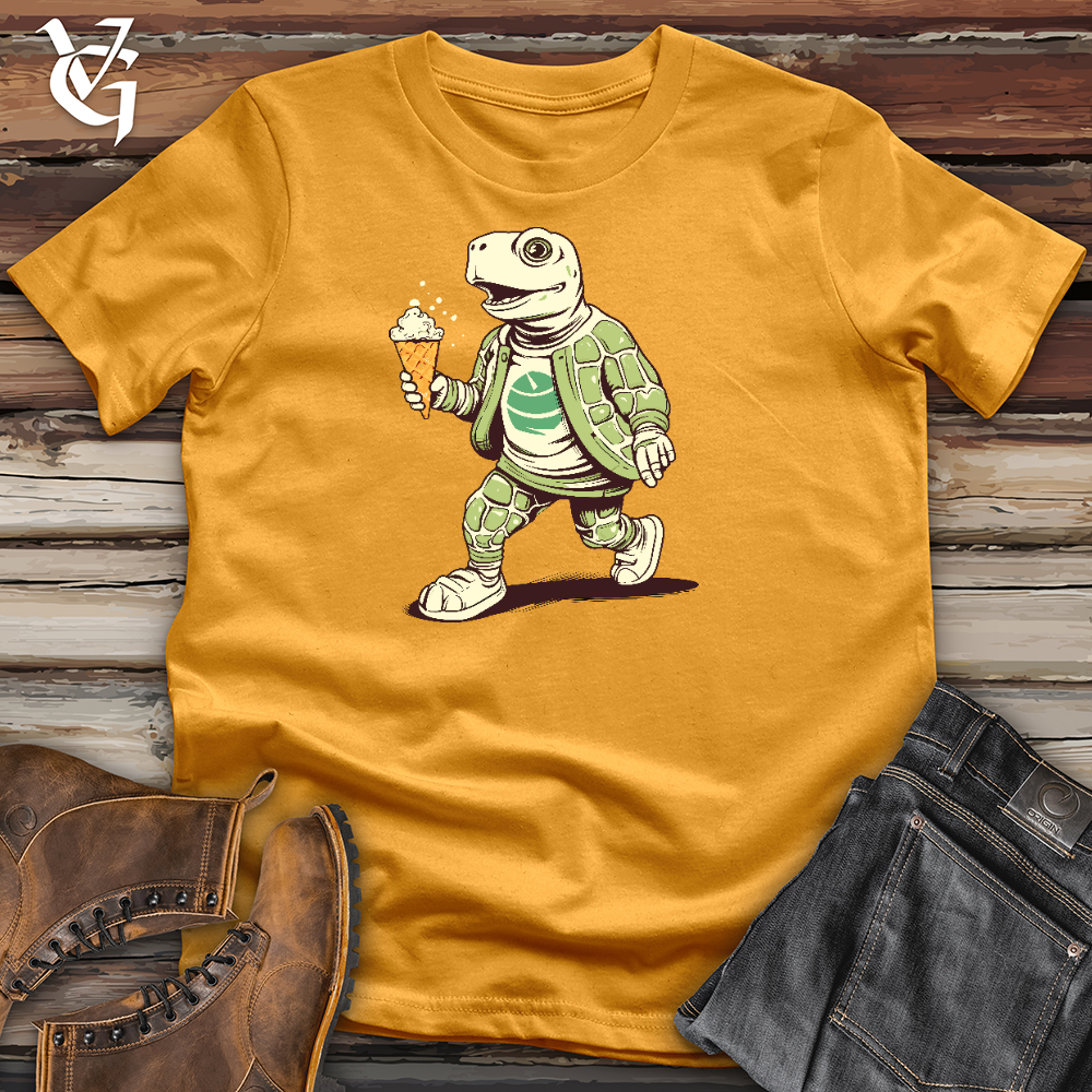 Viking Goods Rolling Turtle Treat Cotton Tee Mustard / L