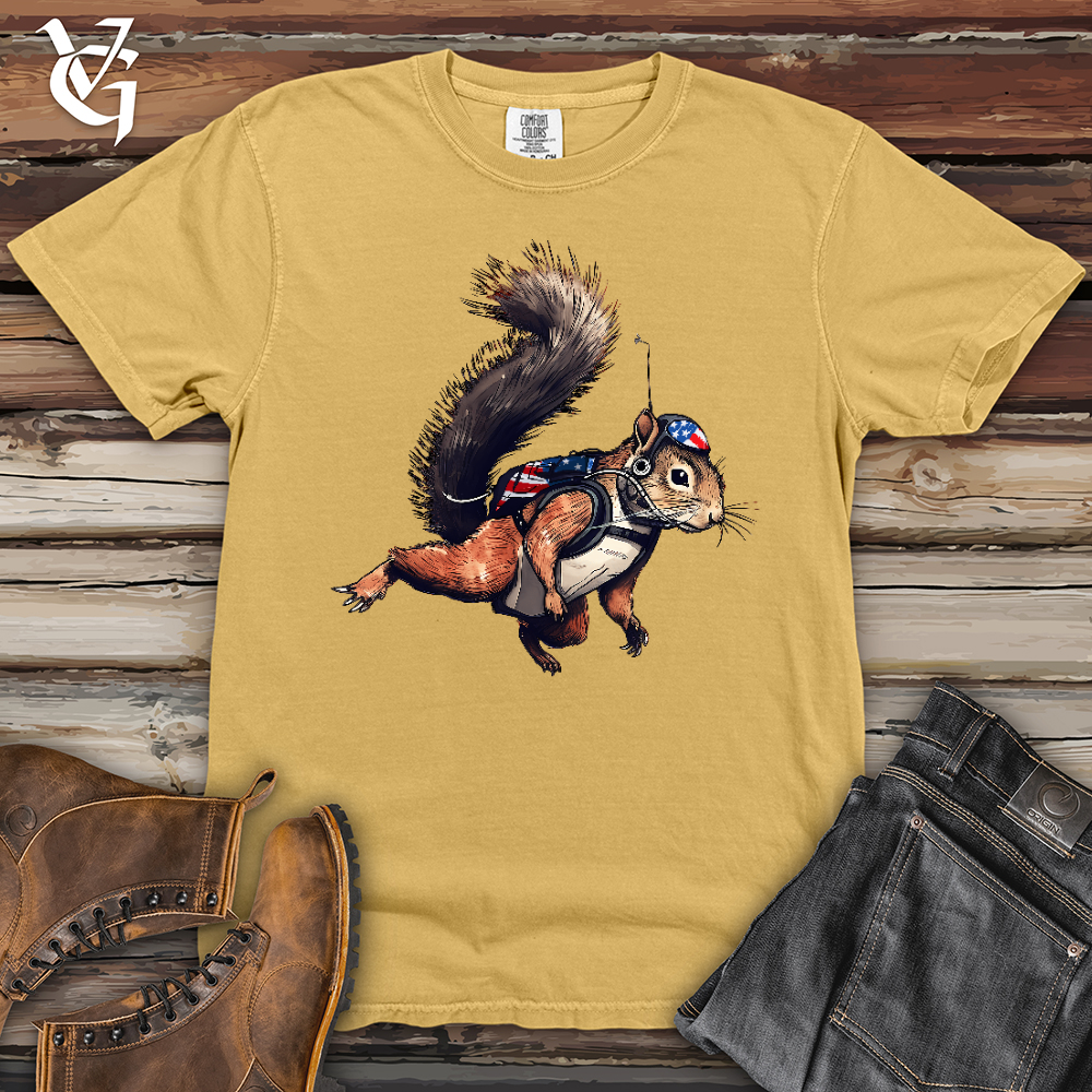 Viking Goods Skydiving Squirrel Heavy Cotton Comfort Colors Tee Mustard / L