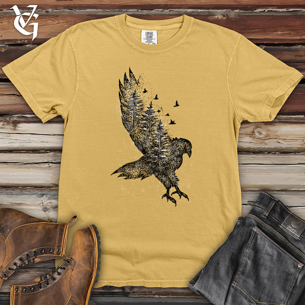 Viking Goods Snowy Forest Flyer Heavy Cotton Comfort Colors Tee Mustard / L