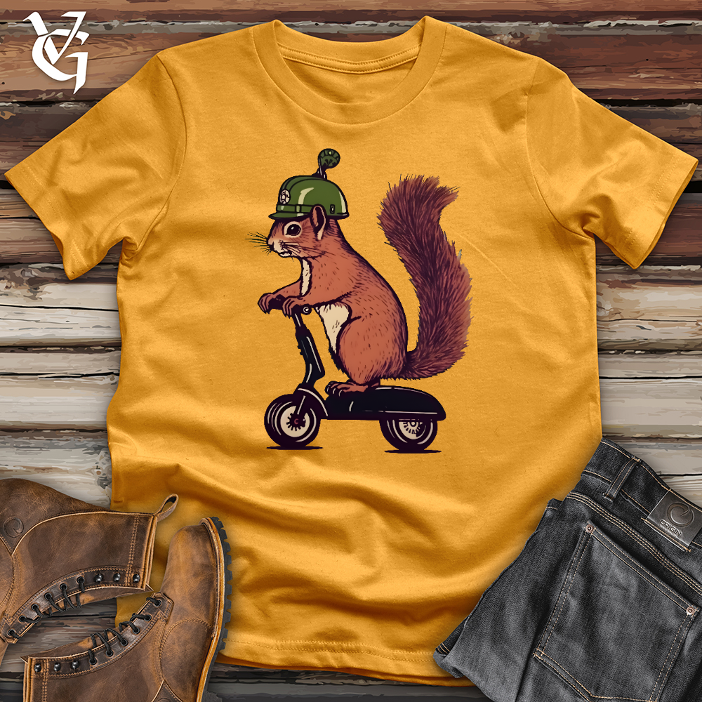 Viking Goods Squirrel Scoot Cotton Tee Mustard / L