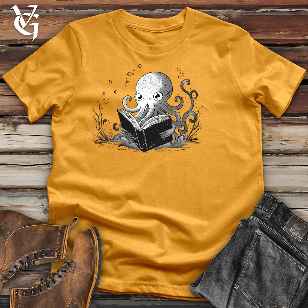 Viking Goods Studious Octopus Cotton Tee Mustard / L