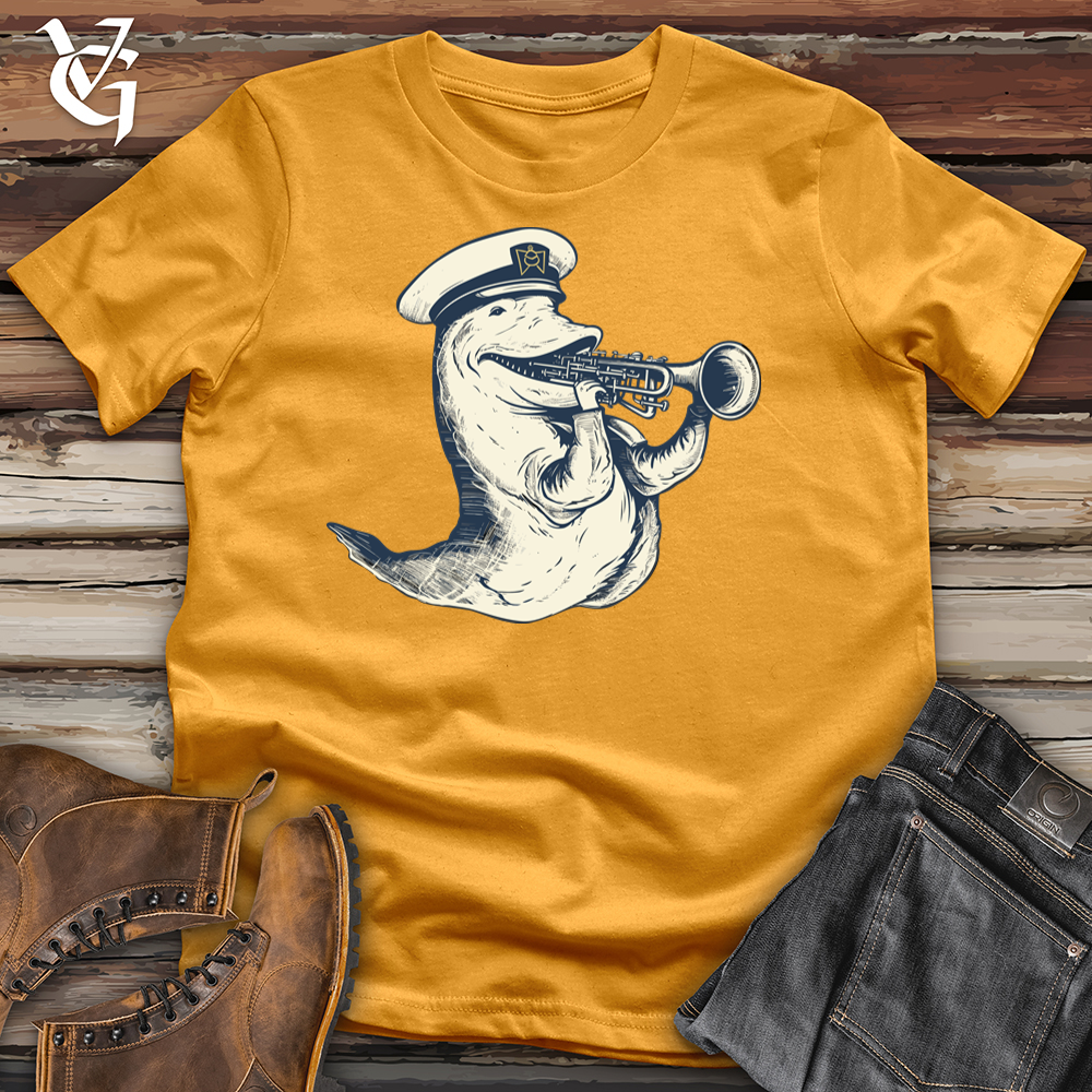 Viking Goods Swingin Sea Serenade Cotton Tee Mustard / L