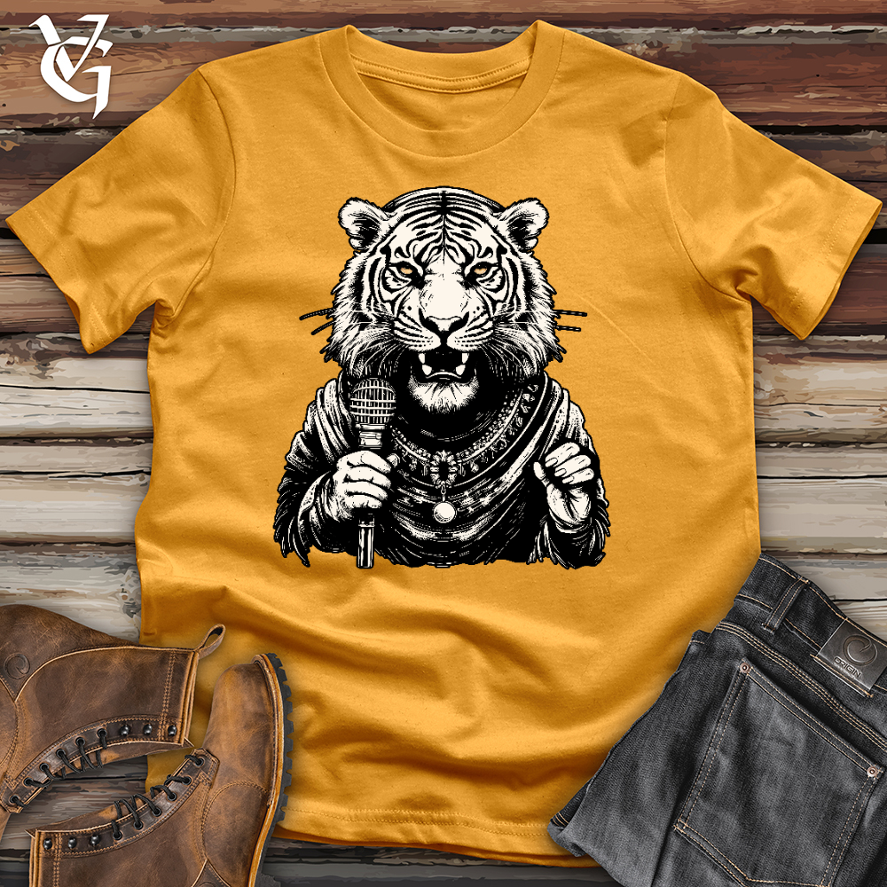 Viking Goods Tiger Lead Singer Cotton Tee Mustard / L
