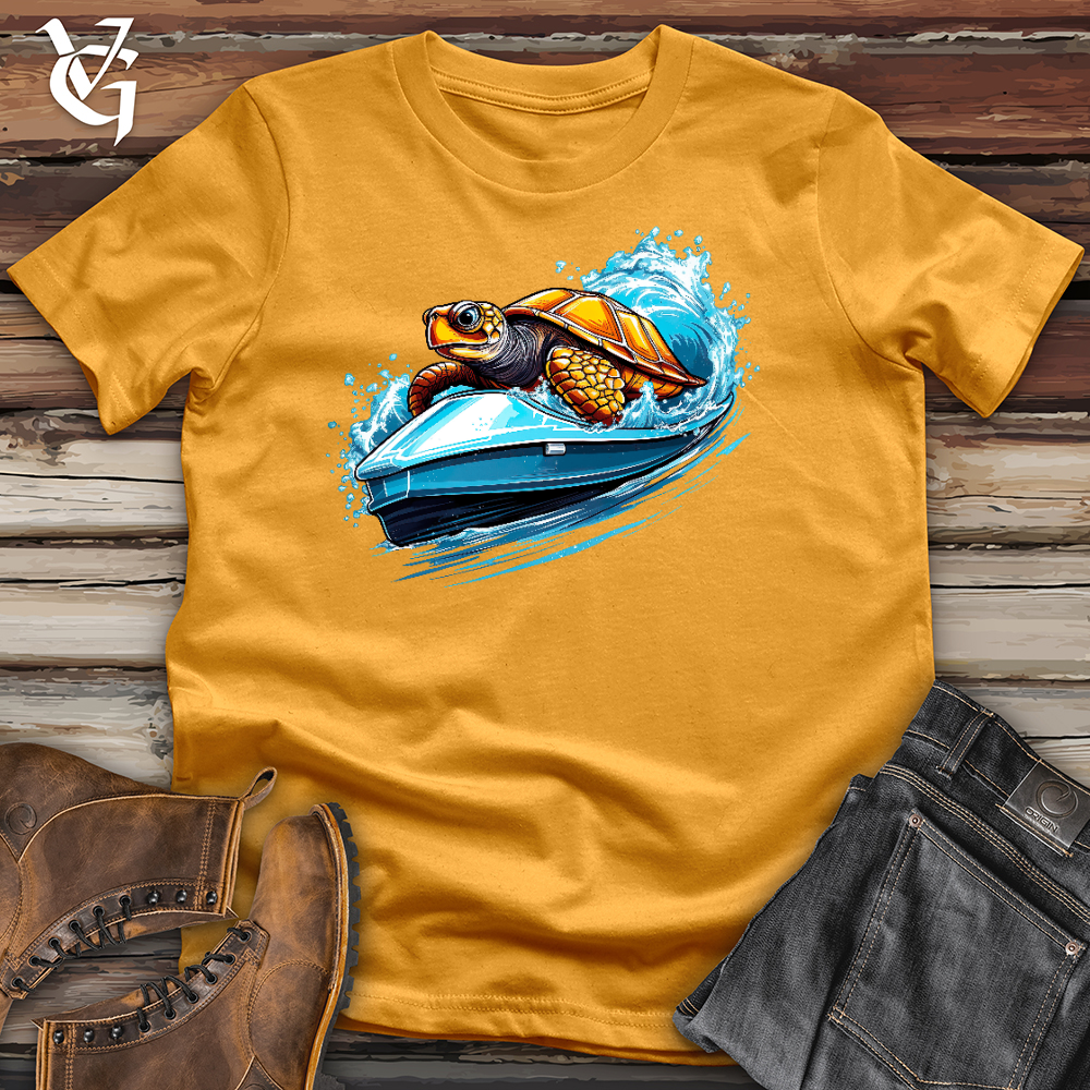Viking Goods Turtle Racing Cotton Tee Mustard / L