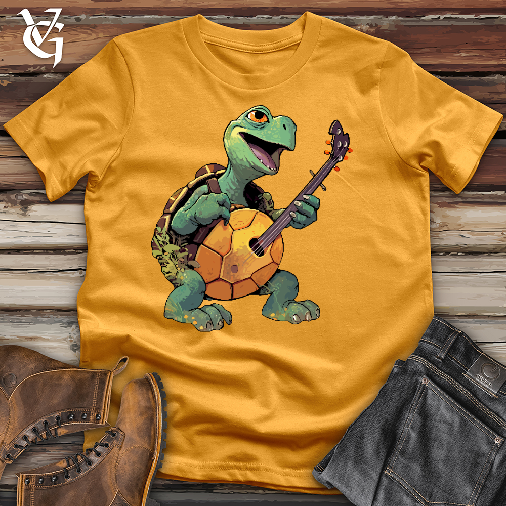 Viking Goods Turtle Rockstar Cotton Tee Mustard / L