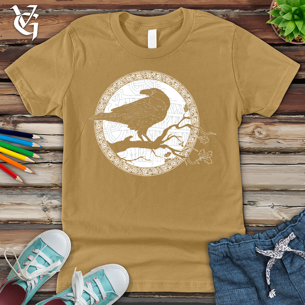 Viking Goods White Raven Winter Youth Tee Mustard / L