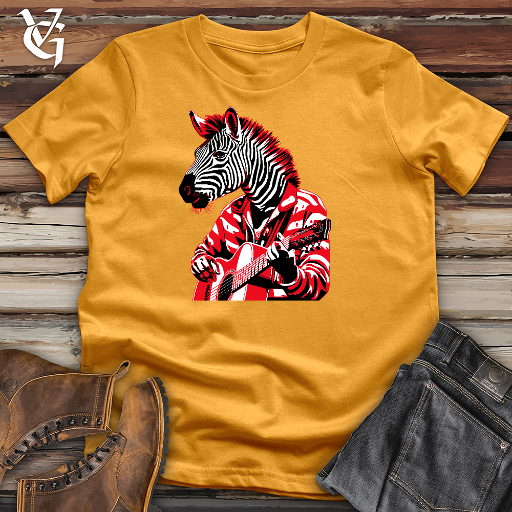 Viking Goods Zebra Rockstar Cotton Tee Mustard / L
