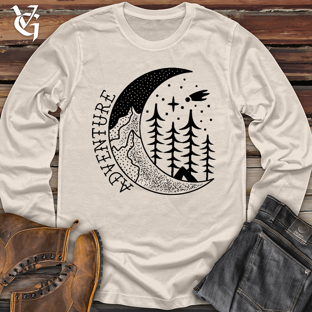 Viking Goods Camping Adventure Badge Long Sleeve Natural / L