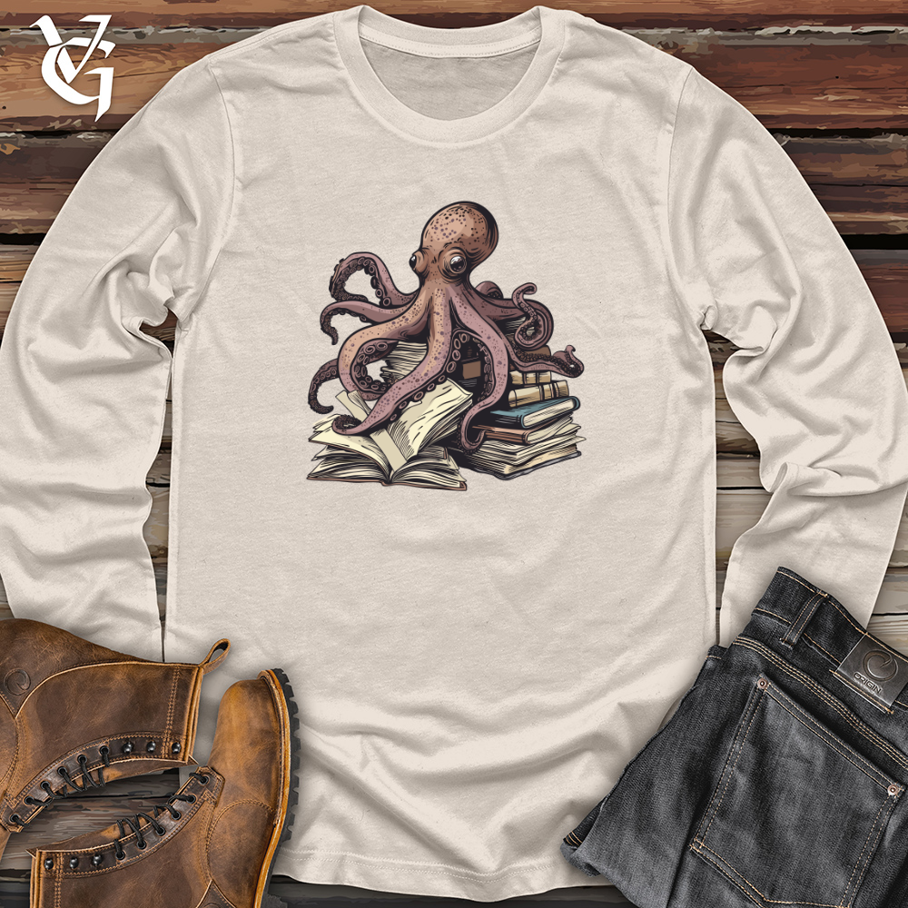 Viking Goods Octopus Book Wisdom Long Sleeve Natural / L