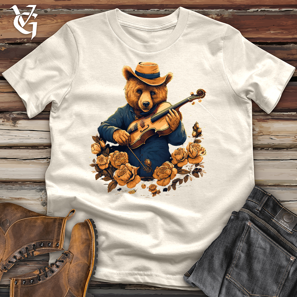 Viking Goods Professional Bear Violinist Cotton Tee Natural / L