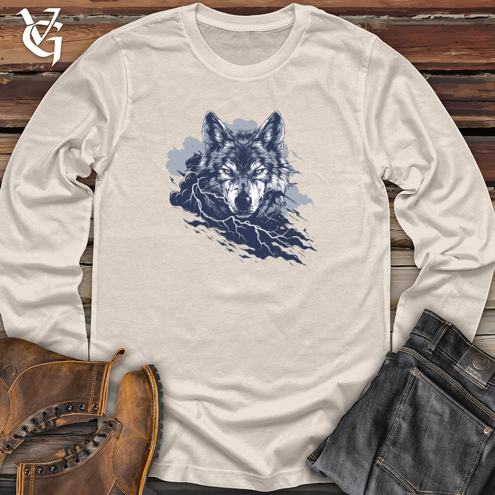 Viking Goods Thunder Wolf Glare Long Sleeve Natural / L