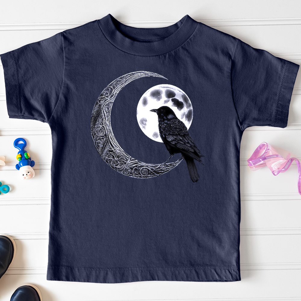 Viking Goods Raven & Moon Negotiations Toddler Tee Navy / 2T