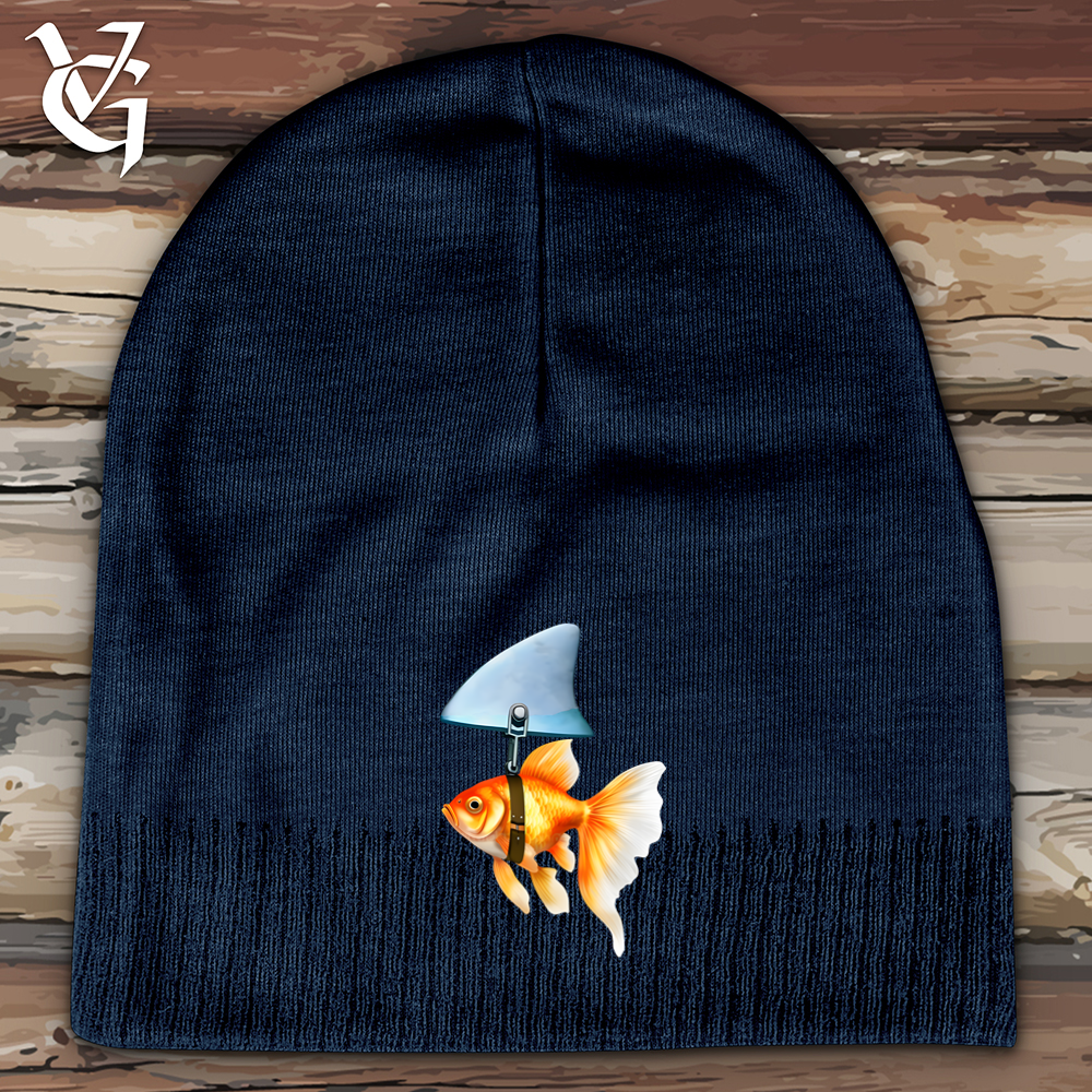 Viking Goods Goldfish Shark Fin Cotton Beanie Navy