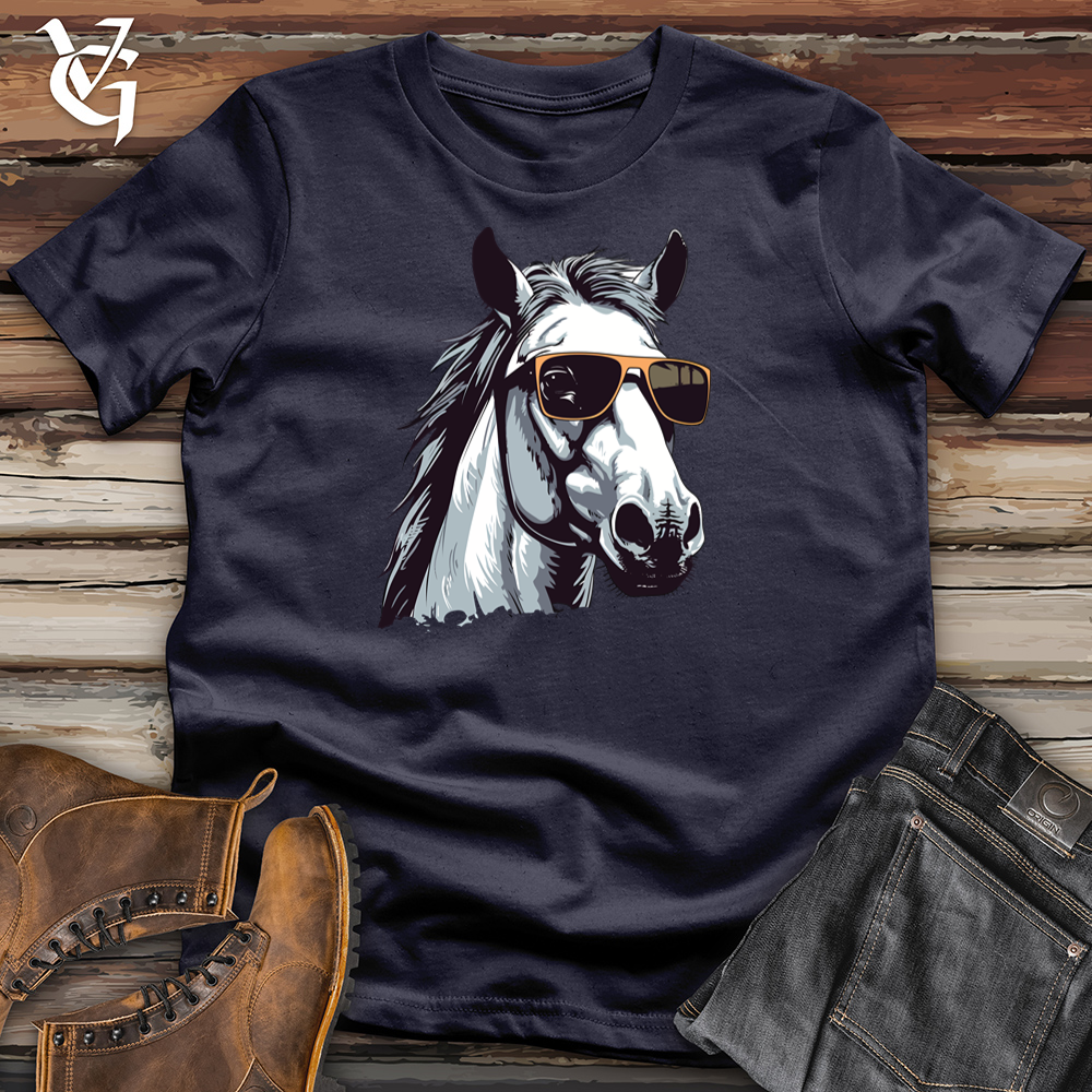 Viking Goods A Horse Cotton Tee Navy / L