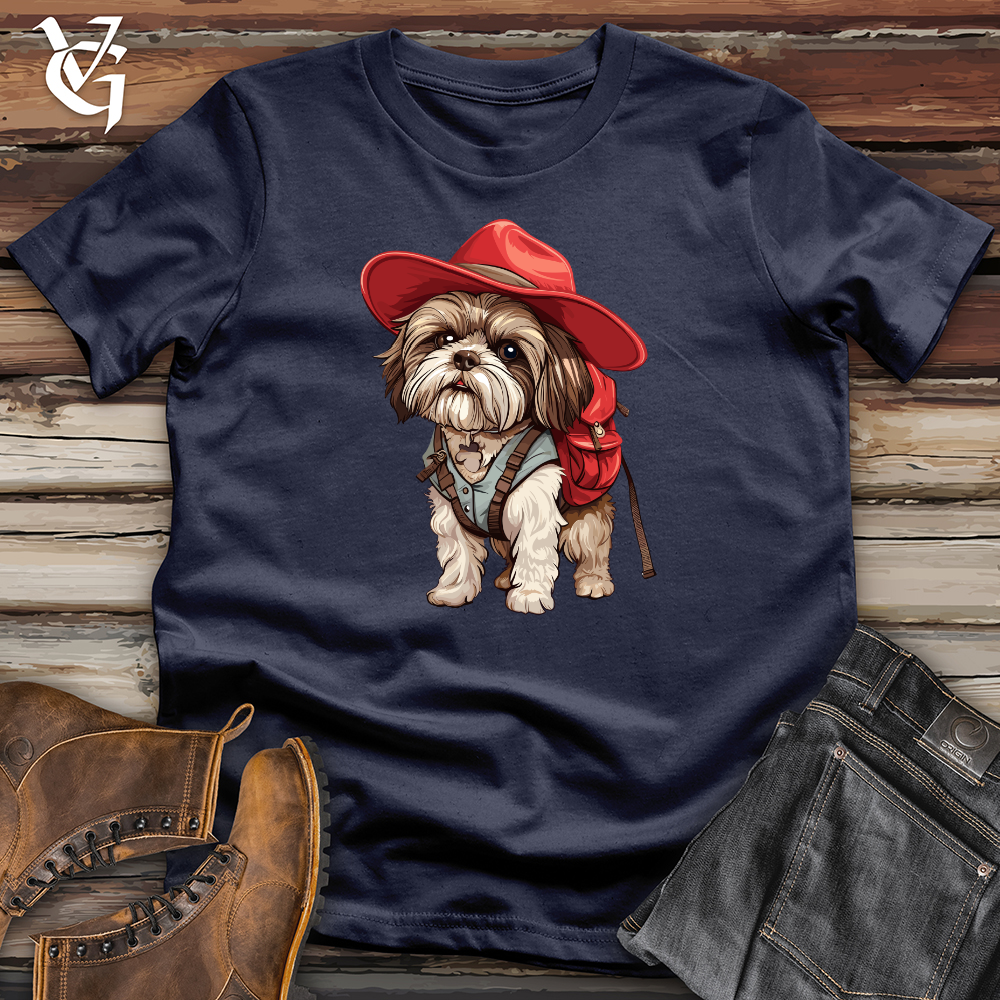 Viking Goods Adventurous Canine Explorer Softstyle Tee Navy / L