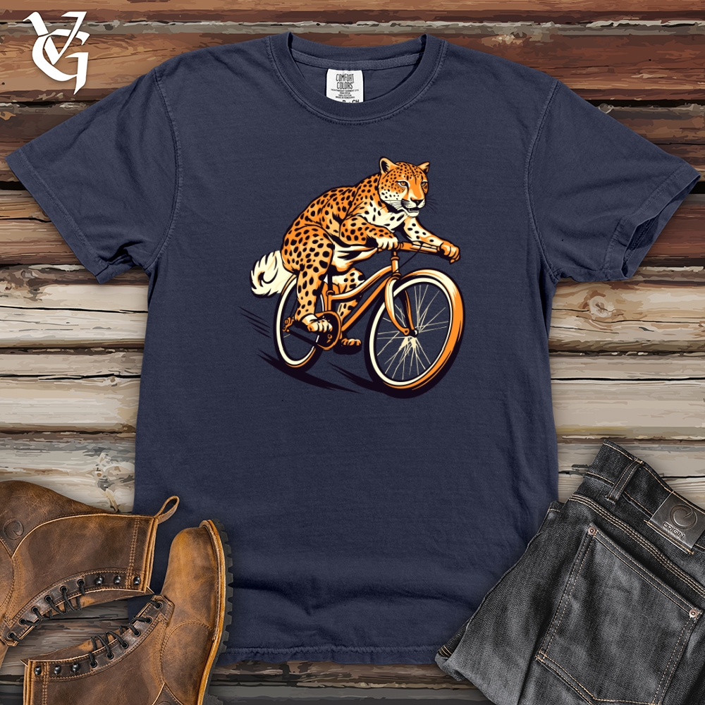 Viking Goods Agile Cheetah Cyclist Heavy Cotton Comfort Colors Tee Navy / L