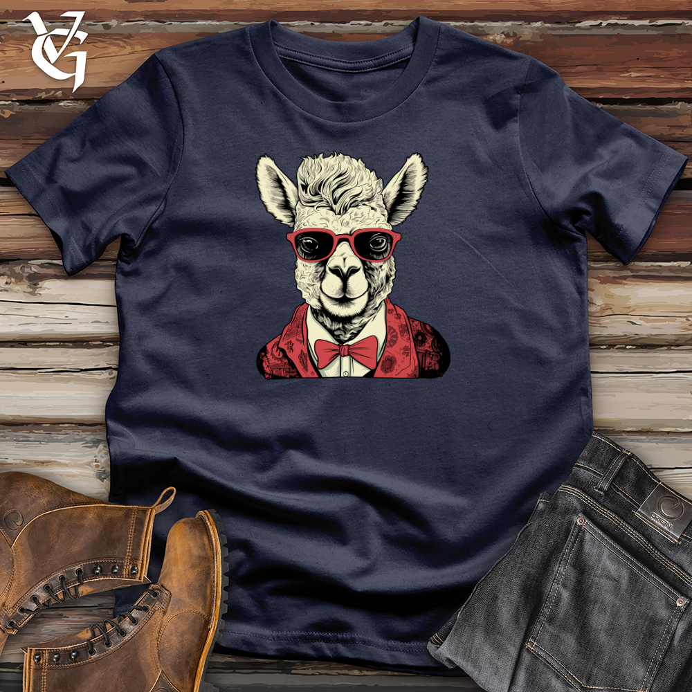 Viking Goods Alpaca High Andes Hipster Appeal Softstyle Tee Navy / L