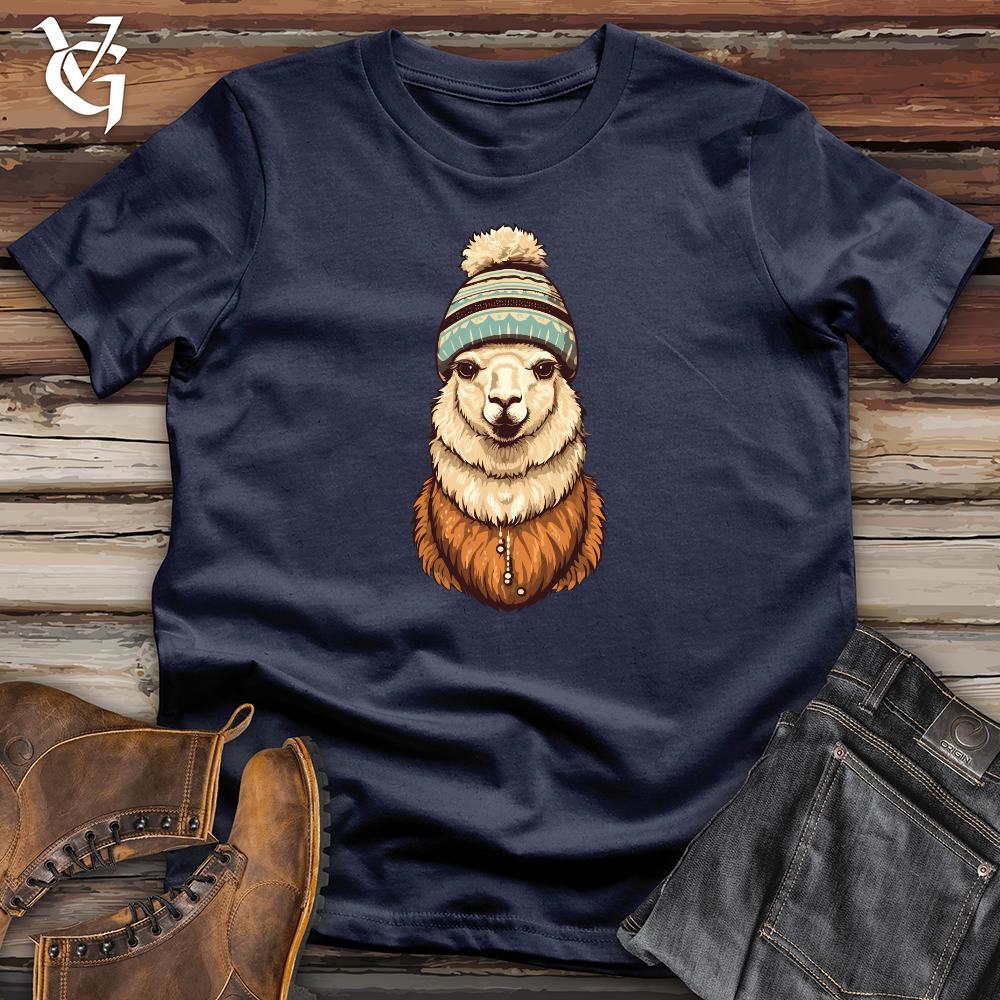 Viking Goods Alpaca Winter Beanie Warmth Style Softstyle Tee Navy / L