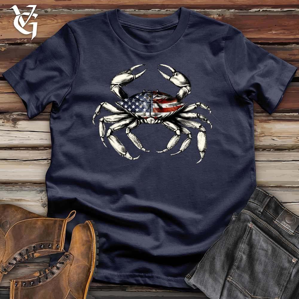 Viking Goods American Crab Softstyle Tee Navy / L