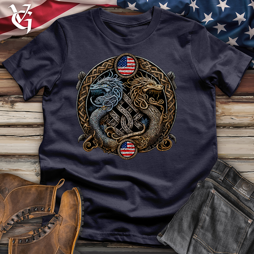Viking Goods American Dragons Cotton Tee Navy / L