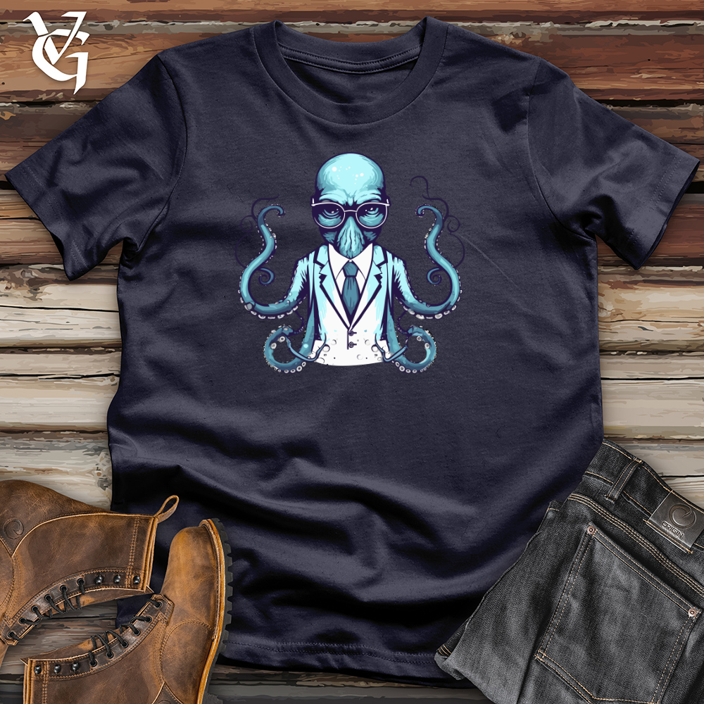 Viking Goods Analytical Octopus Cotton Tee Navy / L