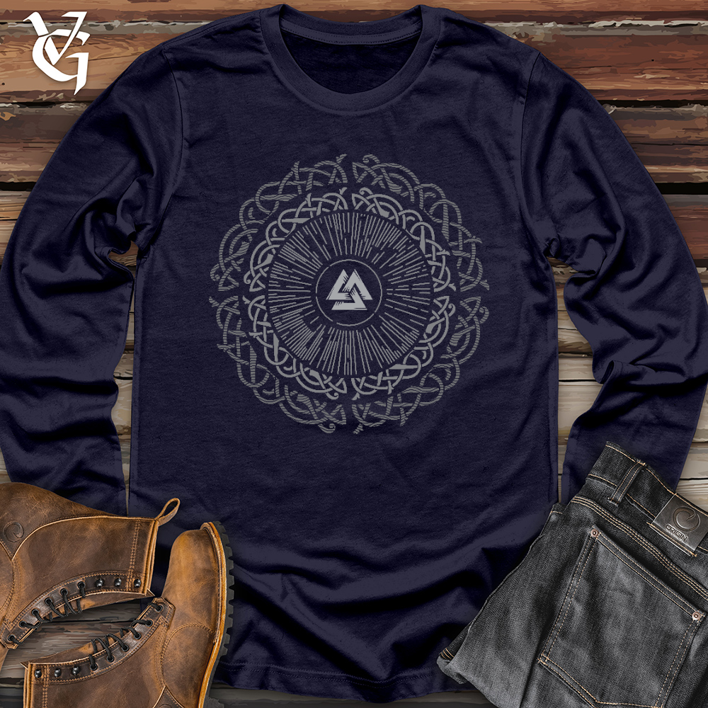 Viking Goods Ancient Round Celtic Long Sleeve Navy / L