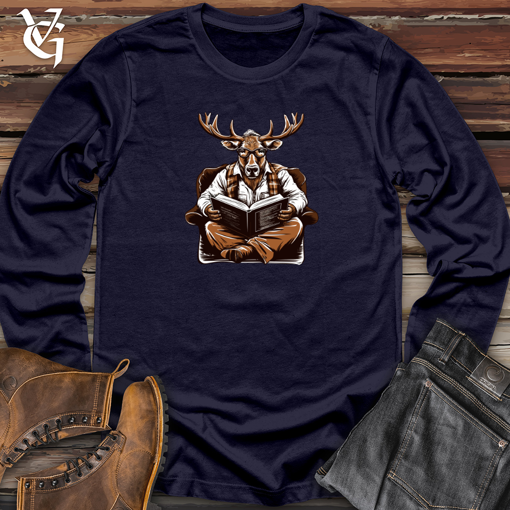 Viking Goods Antlered Readers Escape Long Sleeve Navy / L
