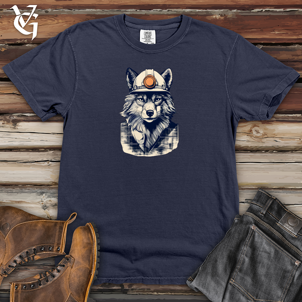 Viking Goods Architectural Howl Blueprint Heavy Cotton Comfort Colors Tee Navy / L