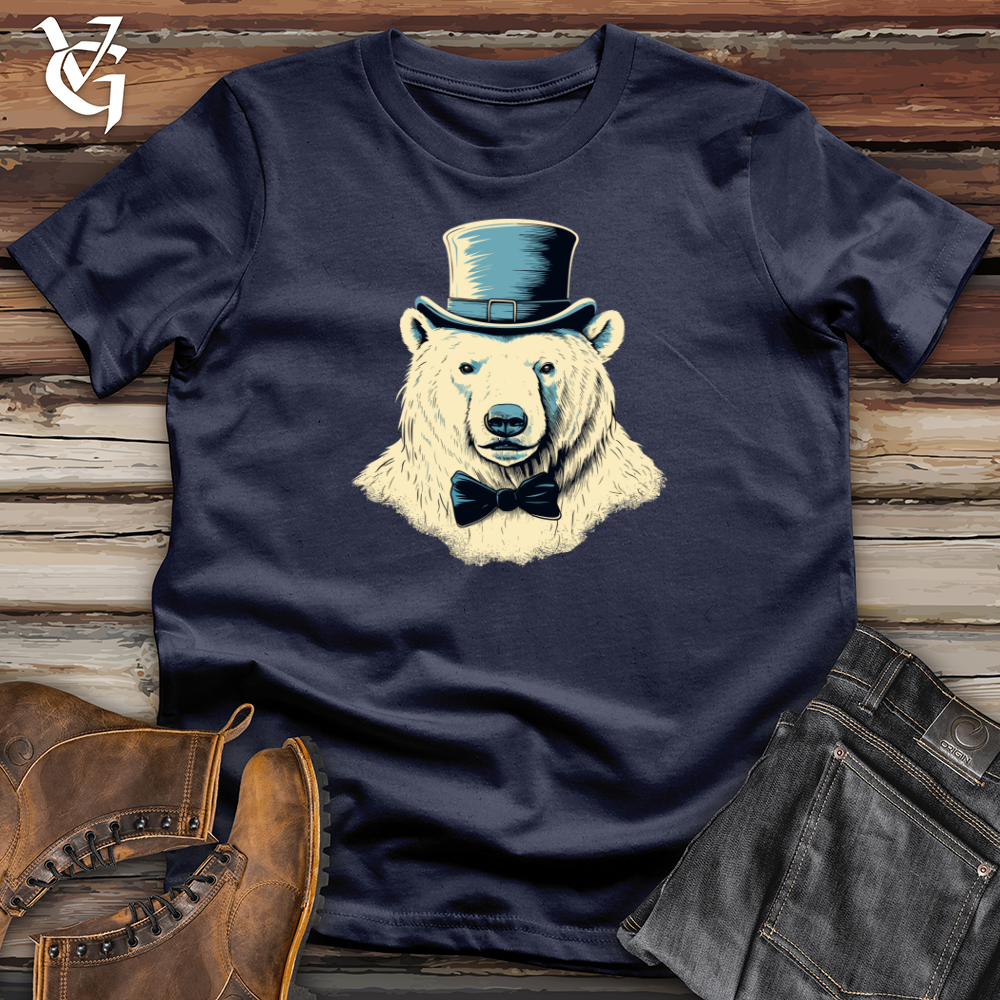 Viking Goods Arctic Dapper Bear Softstyle Tee Navy / L