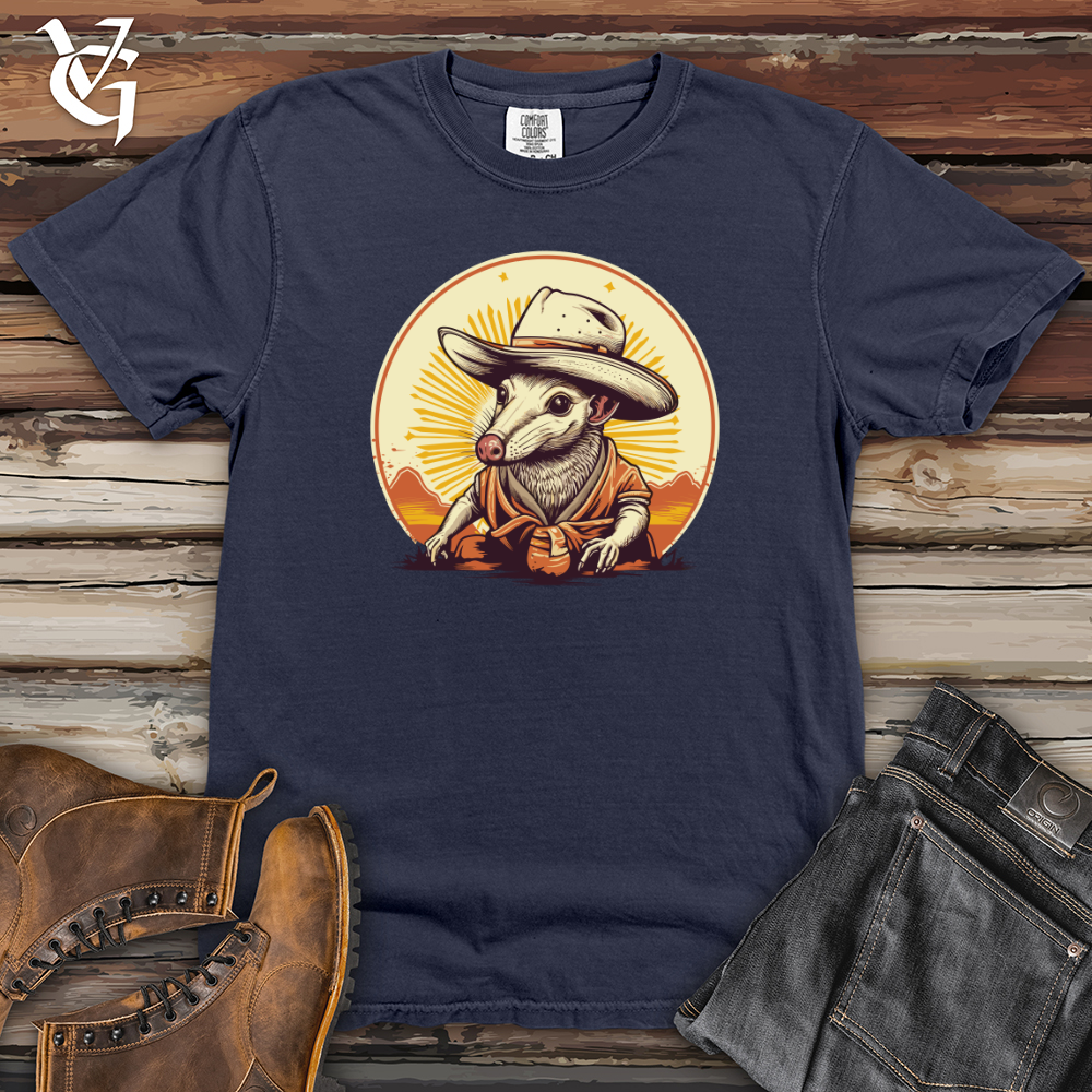 Viking Goods Armadillo Cowboy Outback Tales Heavy Cotton Comfort Colors Tee Navy / L