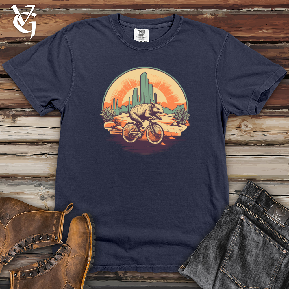 Viking Goods Armadillo Pedal Power Scenic Ride Heavy Cotton Comfort Colors Tee Navy / L