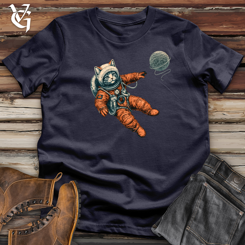 Viking Goods Astronaut Kitty Cotton Tee Navy / L