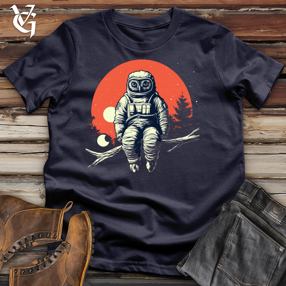 Viking Goods Astronaut Owl Cotton Tee Navy / L