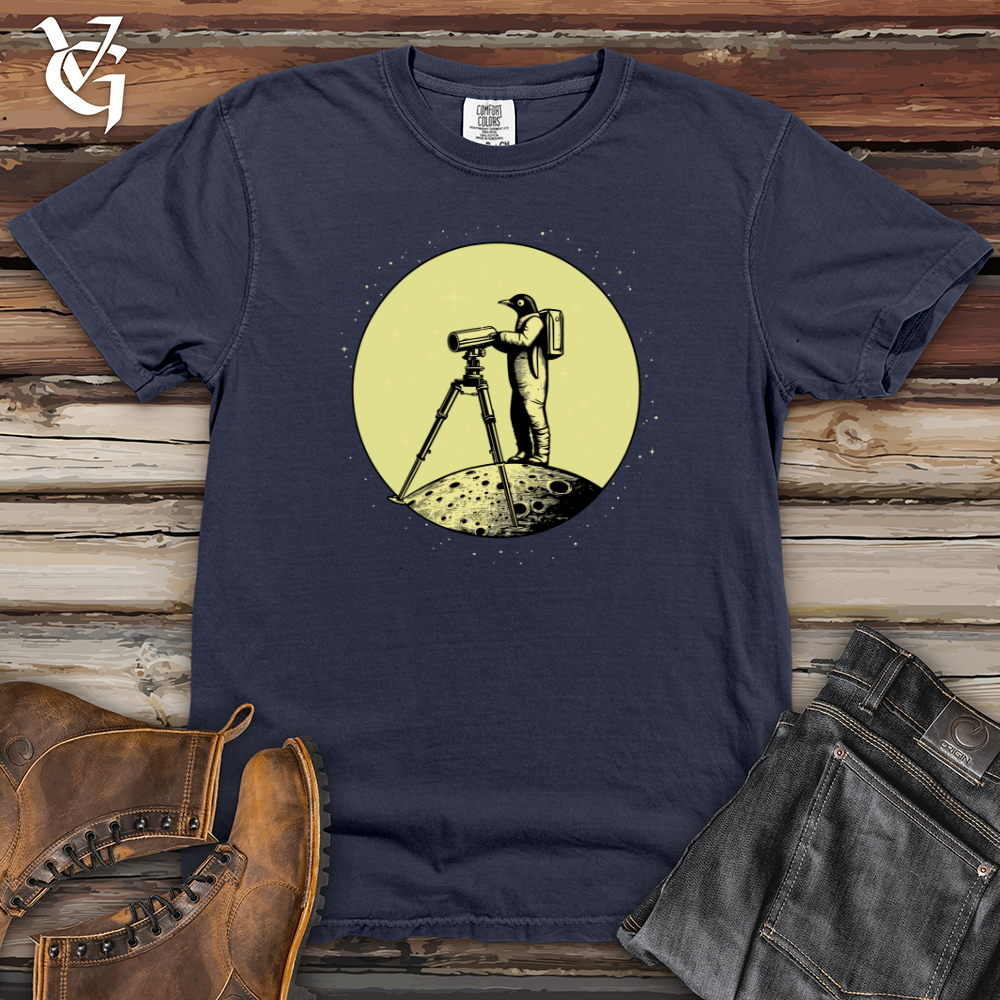 Viking Goods Astronaut Penguin Heavy Cotton Comfort Colors Tee Navy / L