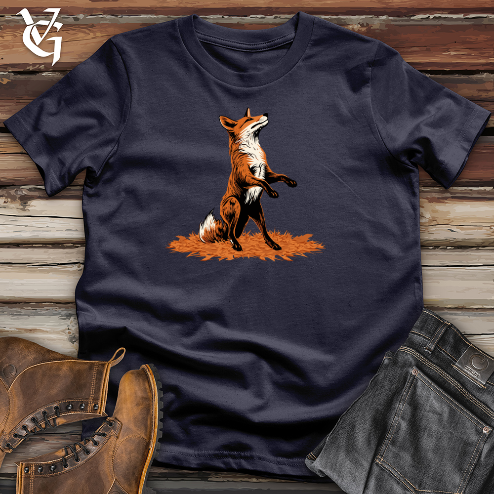Viking Goods Autumn Fox Frenzy Cotton Tee Navy / L