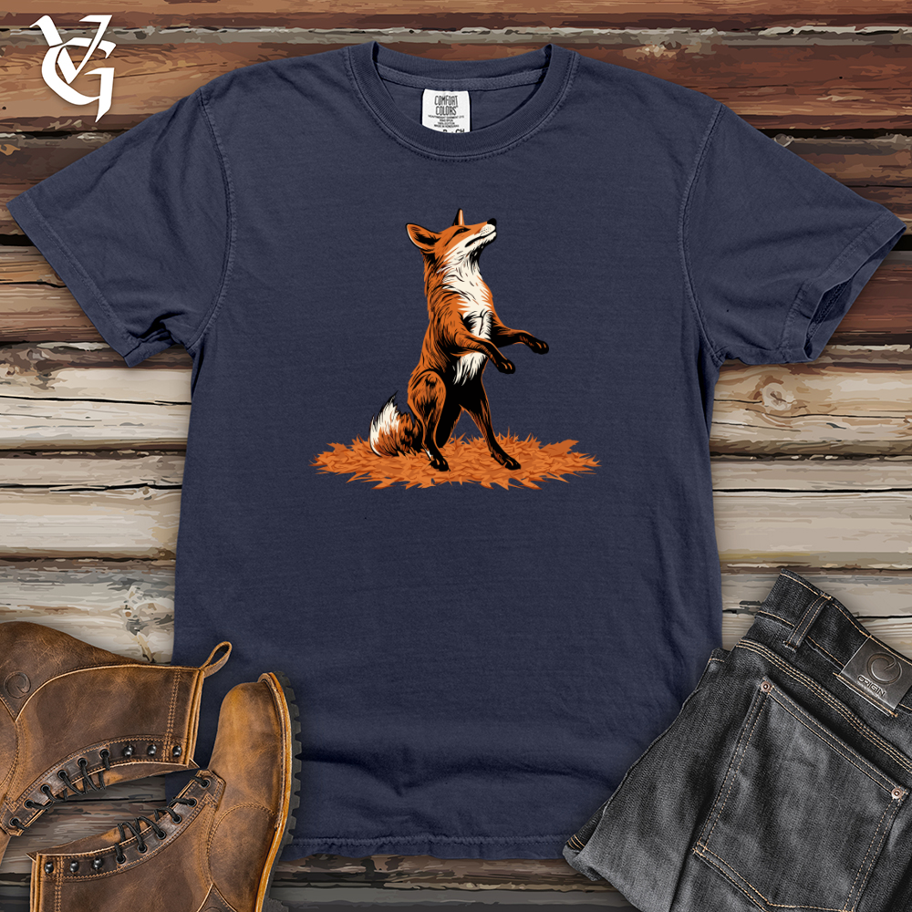 Viking Goods Autumn Fox Frenzy Heavy Cotton Comfort Colors Tee Navy / L